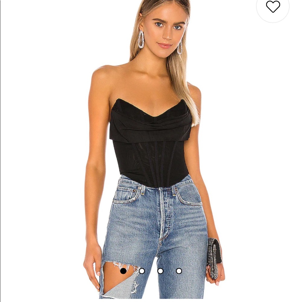 NBD revolve hailee bustier in black XS